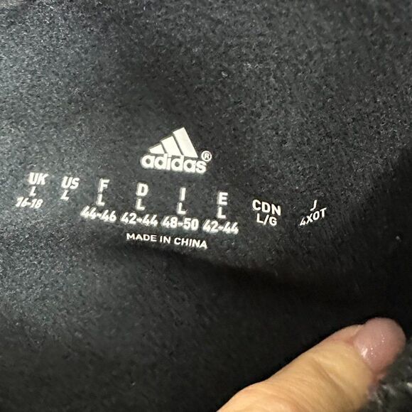 nwot Adidas Climalite Black Leggings, Size L, pocket on one side - Picture 7 of 10